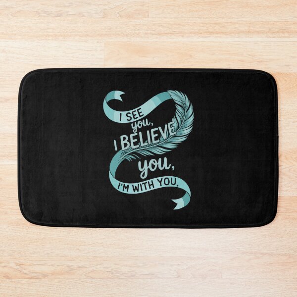 Item preview, I See U I m Believe You Teal Sexual Assault Awareness Green designed and sold by cosmicncozyS.