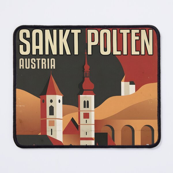 Item preview, Sankt Polten Austria Retro Vintage Travel Tourism designed and sold by TravelersGems.