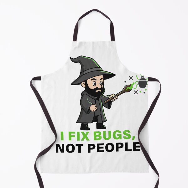 Item preview, I Fix Bugs Not People Wizard T Shirt  Funny Programmer Coder Magic Humor designed and sold by Design-Pro-21.