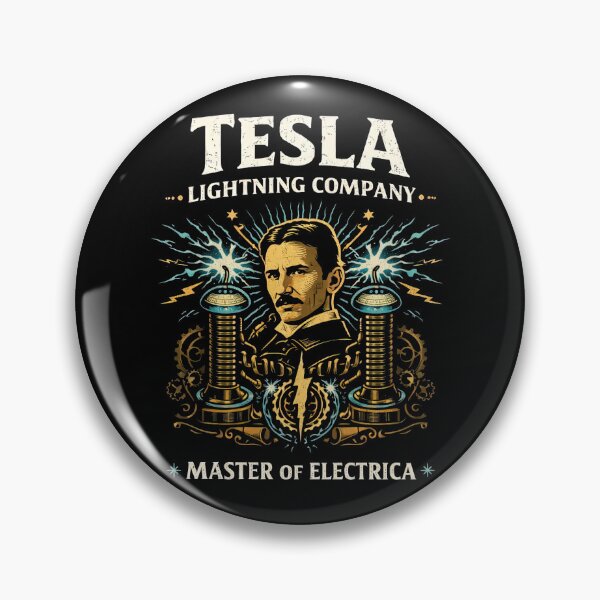 Item preview, Tesla Lightning Company Retro Design designed and sold by Retr0Tshirts.