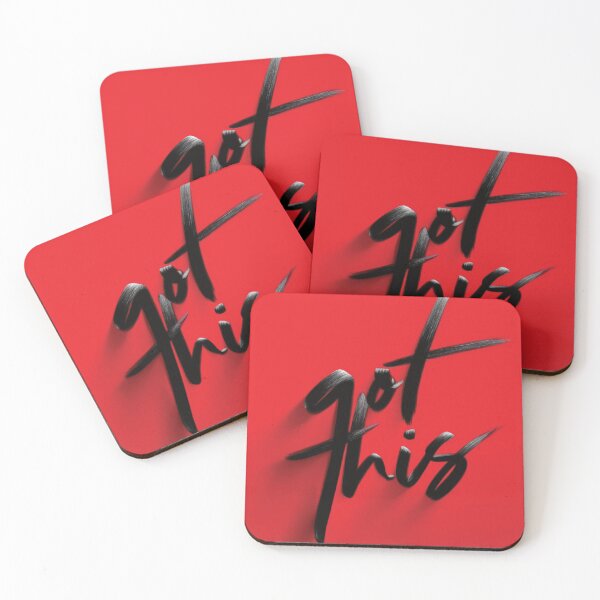 Item preview, Bold "Got This" Black Brush Typography Red Art designed and sold by DGtaLrtcom.