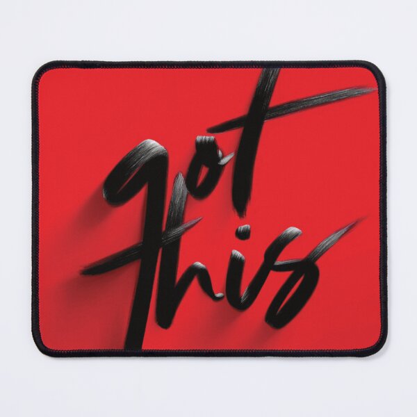 Item preview, Bold "Got This" Black Brush Typography Red Art designed and sold by DGtaLrtcom.