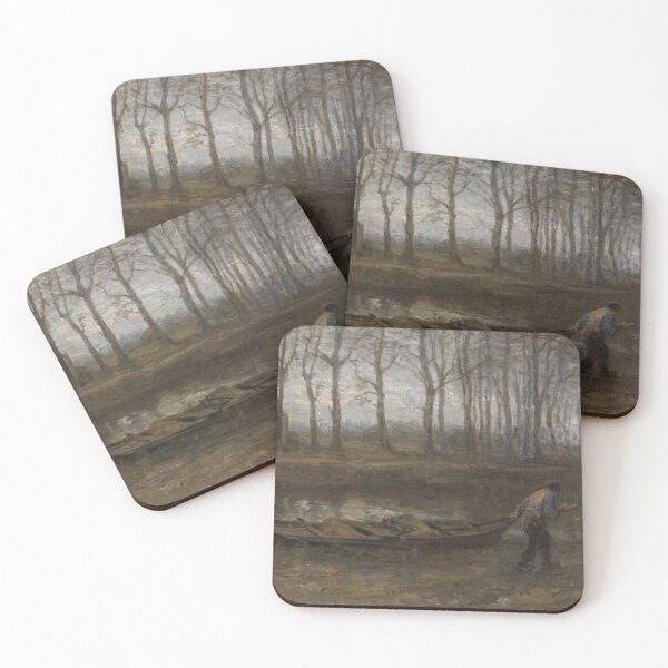 Item preview, Vintage Fisherman Painting: Moody Forest Wall Art designed and sold by SavageVision.