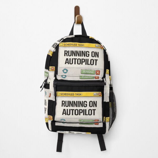 Item preview, Running on Autopilot – Mental Burnout System Mode designed and sold by Mad Factory Designs.