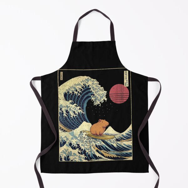 Item preview, Capybara Japanese Kanagawa Wave Funny Surf Animal Art for Men Women Kids , Capybara Gift Lover designed and sold by DZIRI NAJAT.