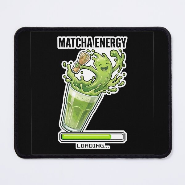 Item preview, Matcha Energy Loading Happy MATCHA Ritual Latte designed and sold by SarashiArt.