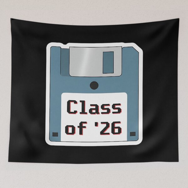 Item preview, Retro Floppy Disk Class of 2026 Graduation designed and sold by Silent Watch Threads..