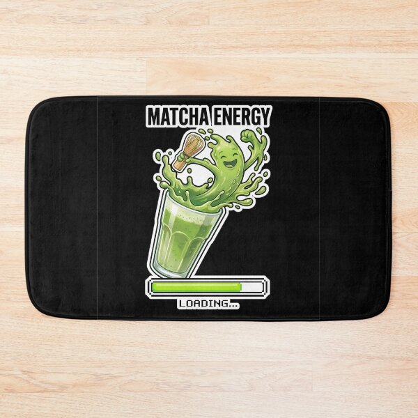 Item preview, Matcha Energy Loading Happy MATCHA Ritual Latte designed and sold by SarashiArt.
