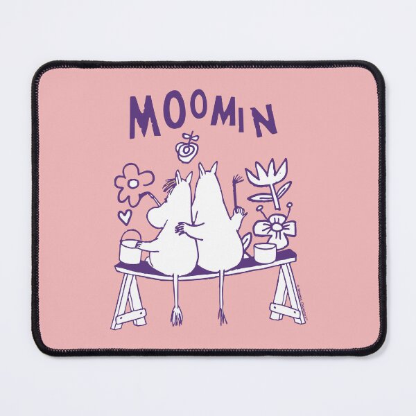 Item preview, Moomintroll & Snorkmaiden Love Art Painting Flowers designed and sold by MoominStore.