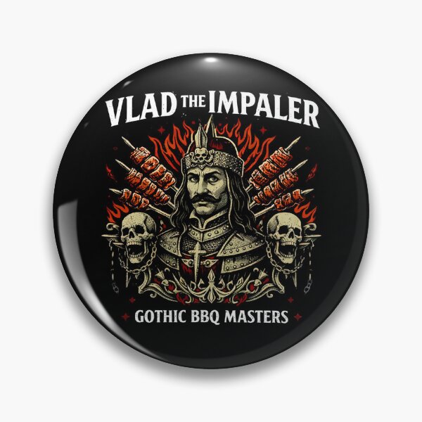 Item preview, Vlad The Impaler BBQ Grill Master designed and sold by Retr0Tshirts.