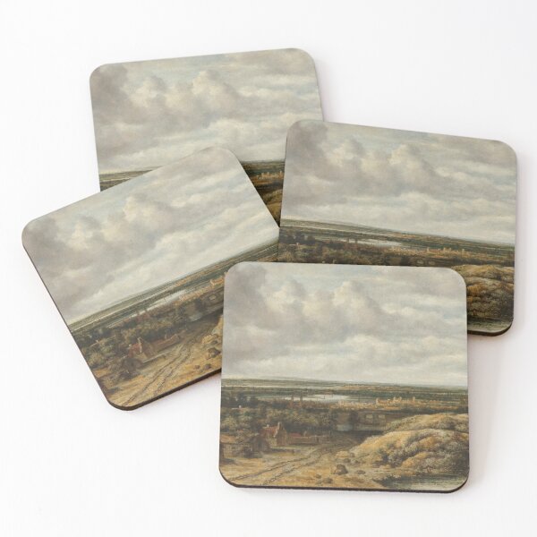Item preview, Vintage European Village Landscape Print: Cloudy Sky Wall Art designed and sold by SavageVision.