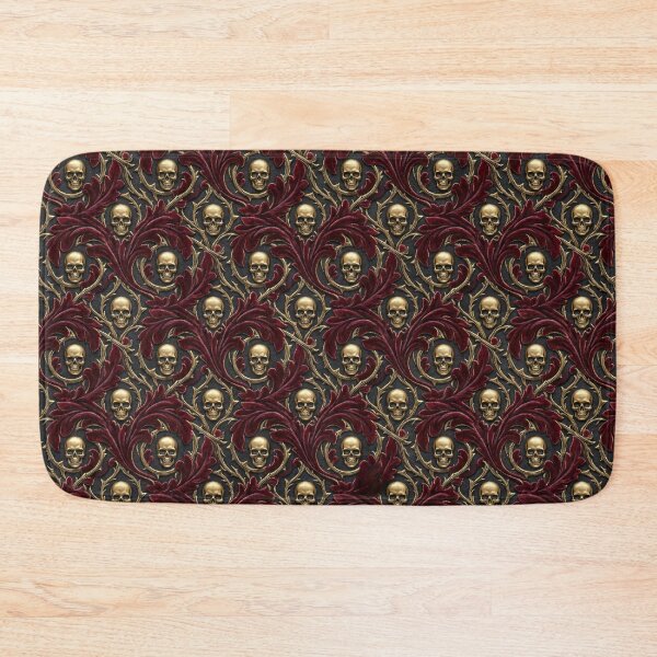 Item preview, Gothic Gold Skulls Embossed Velvet Texture designed and sold by Frame of Mind .
