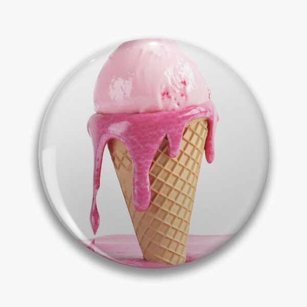 Item preview, Melting pink ice cream cone drips designed and sold by anytka.