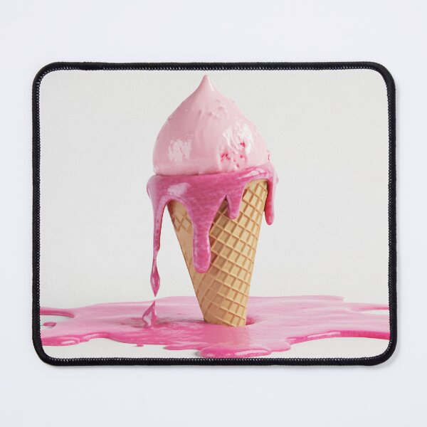Item preview, Melting pink ice cream cone drips designed and sold by anytka.