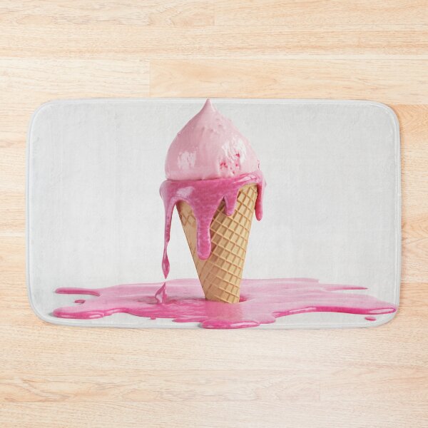 Item preview, Melting pink ice cream cone drips designed and sold by anytka.