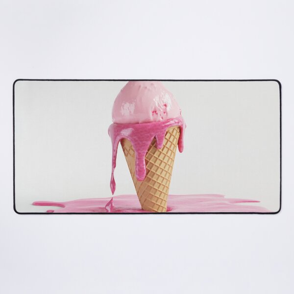 Item preview, Melting pink ice cream cone drips designed and sold by anytka.