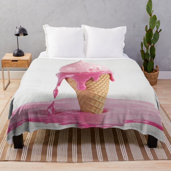 Item preview, Melting pink ice cream cone drips designed and sold by anytka.