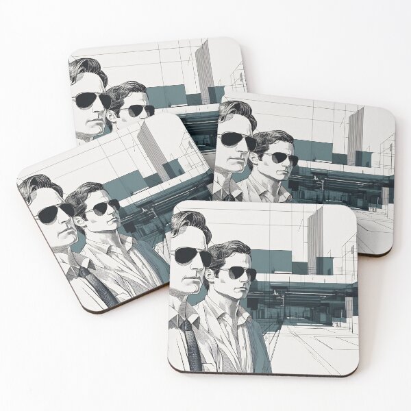 Item preview, Two men in shades in city designed and sold by anytka.