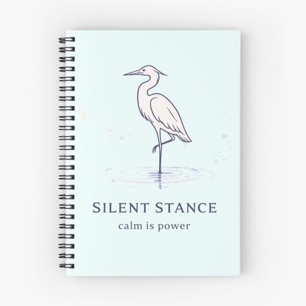 Item preview, Silent Stance T-Shirt | Calm Is Power Minimal Aesthetic Nature Tee designed and sold by KDesignCrafts.