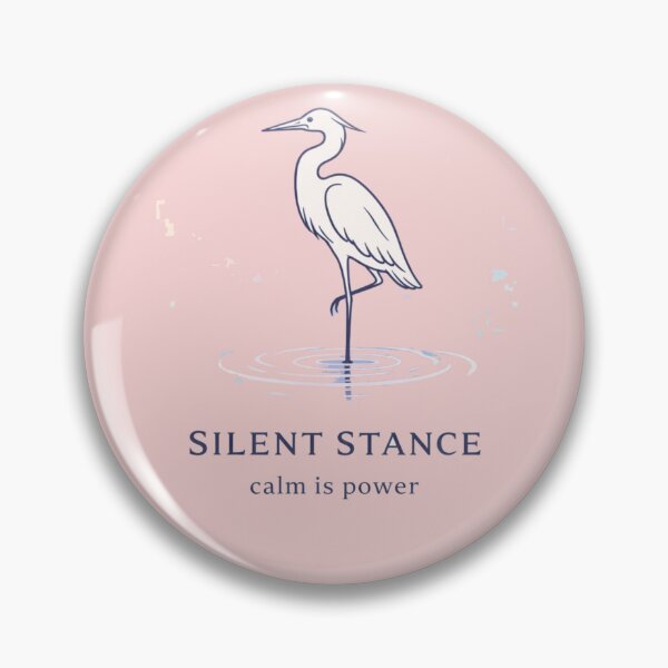 Item preview, Silent Stance T-Shirt | Calm Is Power Minimal Aesthetic Nature Tee designed and sold by KDesignCrafts.