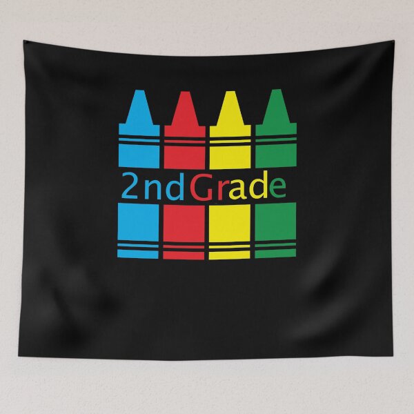 Item preview, 2nd Grade Back to School Crayons Colorful designed and sold by LarkDesigns.