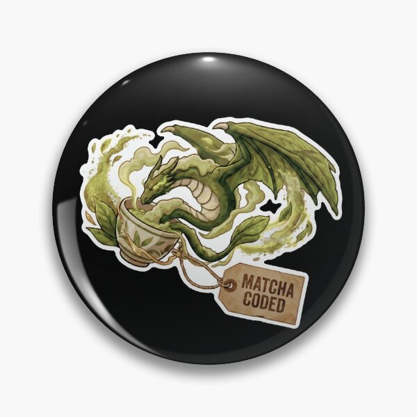 Item preview, Matcha Coded Happy MATCHA Ritual Tea Dragon designed and sold by SarashiArt.