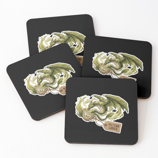 Item preview, Matcha Coded Happy MATCHA Ritual Tea Dragon designed and sold by SarashiArt.