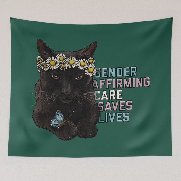 Item preview, Gender Affirming Care Saves Lives Says Pompom designed and sold by Art by Veya.