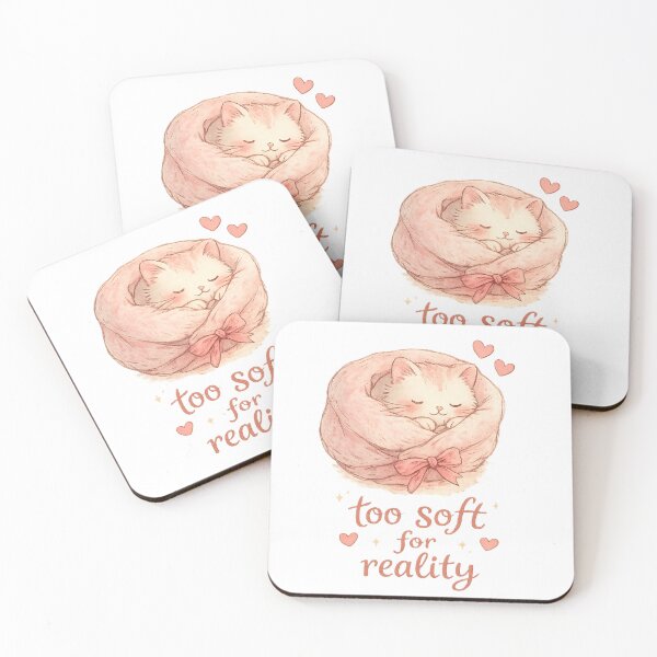 Item preview, Too Soft for Reality Aesthetic Cat designed and sold by StrawberryField11.