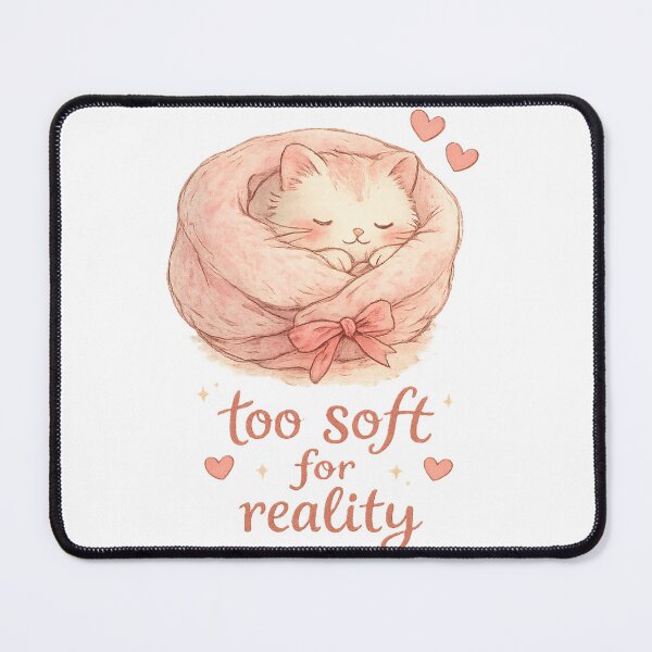 Item preview, Too Soft for Reality Aesthetic Cat designed and sold by StrawberryField11.