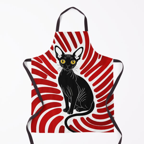 Item preview, Psycho Optical Sphynx Cat – Red Hypnotic Illusion Art | Trippy Hairless Cat Design designed and sold by paulo silveira.