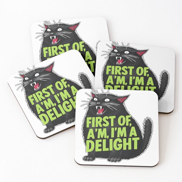 Item preview, First of All I'm a Delight Roaring Black cat T-Shirt designed and sold by  MOHAMED.