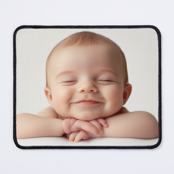 Item preview, Smiling baby with cute expression designed and sold by anytka.