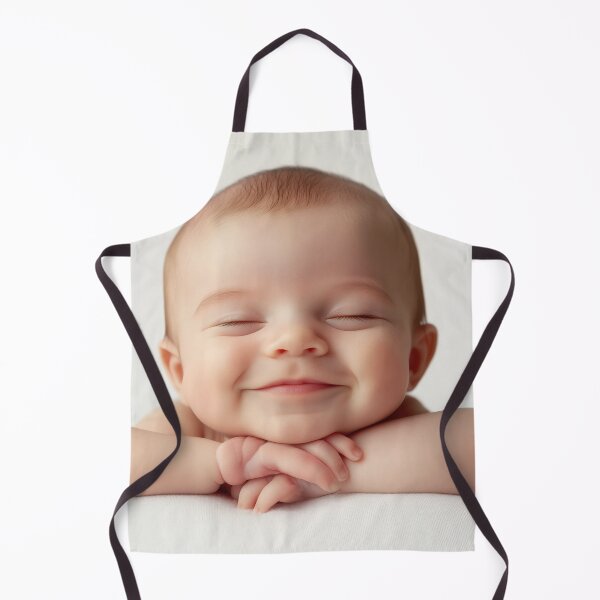 Item preview, Smiling baby with cute expression designed and sold by anytka.