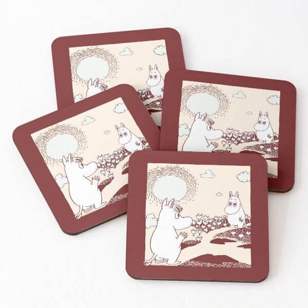Item preview, Moomintroll & Snorkmaiden Waving Love designed and sold by MoominStore.