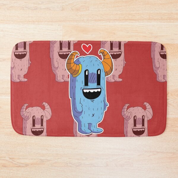 Item preview, Happy Cute Monster | Cartoon Monster Illustration designed and sold by Groslat Art Experiments.