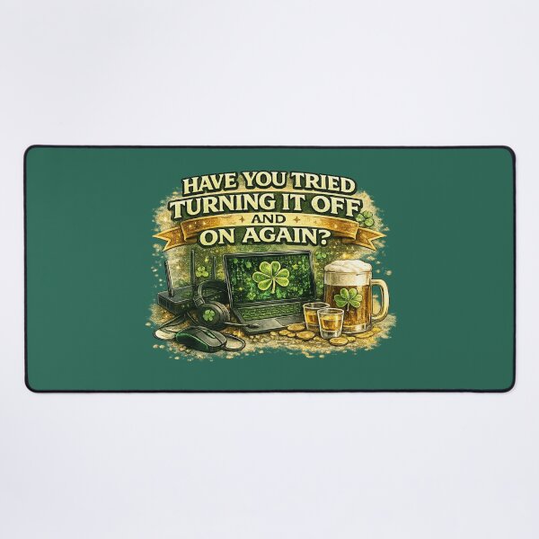 Item preview, Have You Tried Turning It Off and On Again – Irish IT Humor designed and sold by PunchDrop.