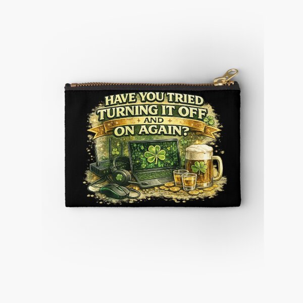Item preview, Have You Tried Turning It Off and On Again – Irish IT Humor designed and sold by PunchDrop.