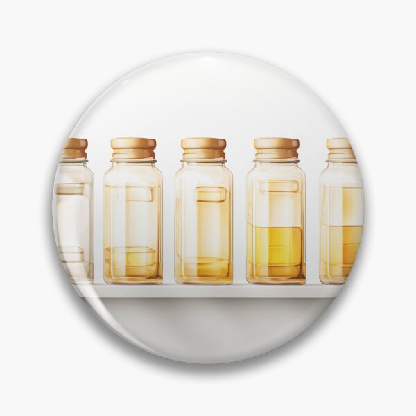 Item preview, Row of glass bottles filled with liquid designed and sold by anytka.
