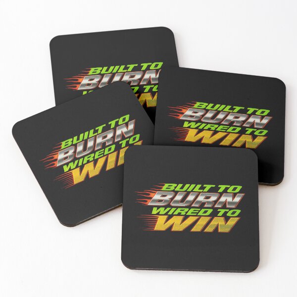 Item preview, Built to Burn Wired to Win – Motivational Flame Typography for Athletes, Hustlers & High Performers designed and sold by Bright Nest Studio.