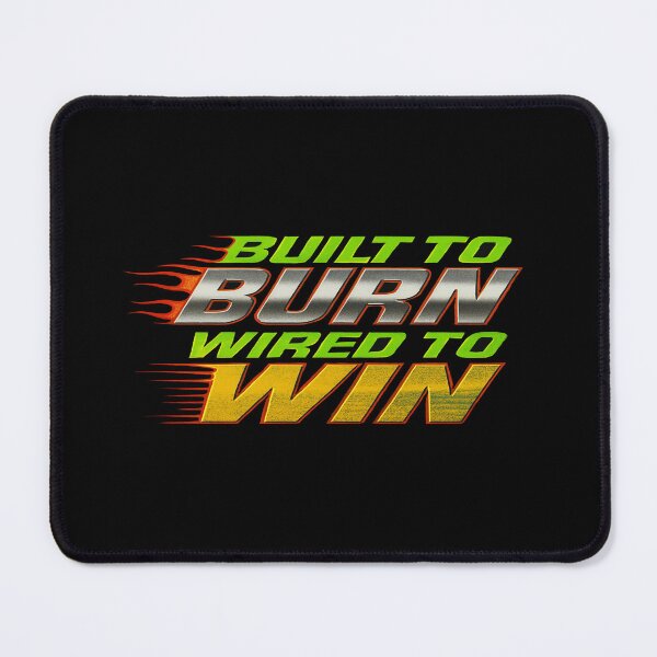 Item preview, Built to Burn Wired to Win – Motivational Flame Typography for Athletes, Hustlers & High Performers designed and sold by Bright Nest Studio.