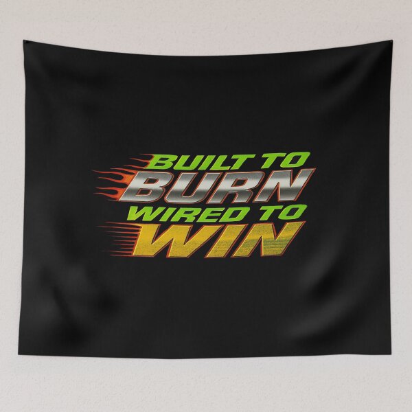 Item preview, Built to Burn Wired to Win – Motivational Flame Typography for Athletes, Hustlers & High Performers designed and sold by Bright Nest Studio.