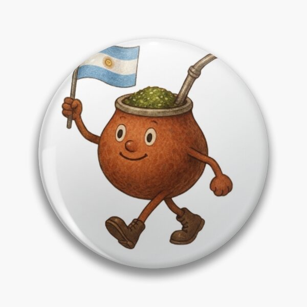 Item preview, Yerba Mate - Walking Gourd w/argentine flag designed and sold by matesunday.