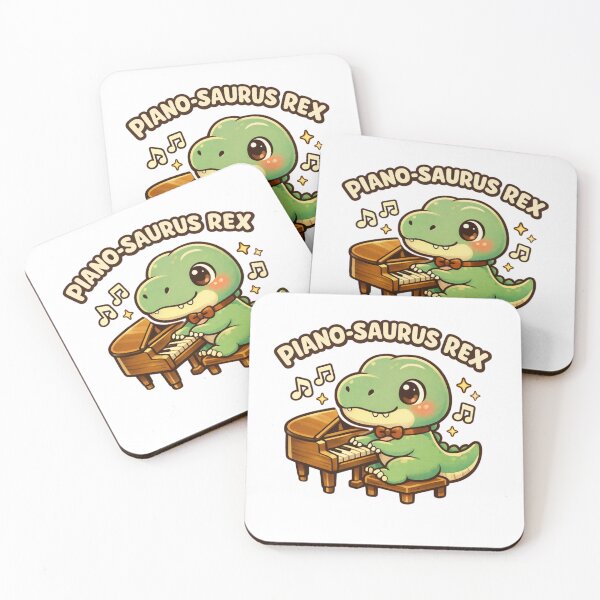 Item preview, Piano-Saurus Rex Cute Dino Music Pun designed and sold by LaughLab Apparel.