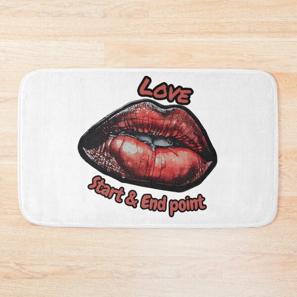 Item preview, Love Start and End Point Glossy Lips Art designed and sold by Neer arts.