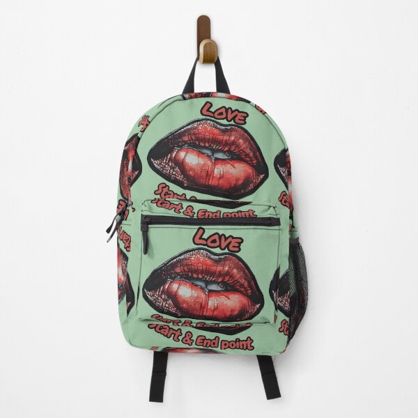 Item preview, Love Start and End Point Glossy Lips Art designed and sold by Neer arts.