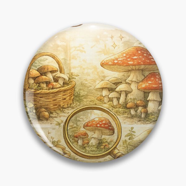 Item preview, Fungi Lover Mushroom Foraging Whimsical Sticker Pack & Hoodie designed and sold by goodcrystals.