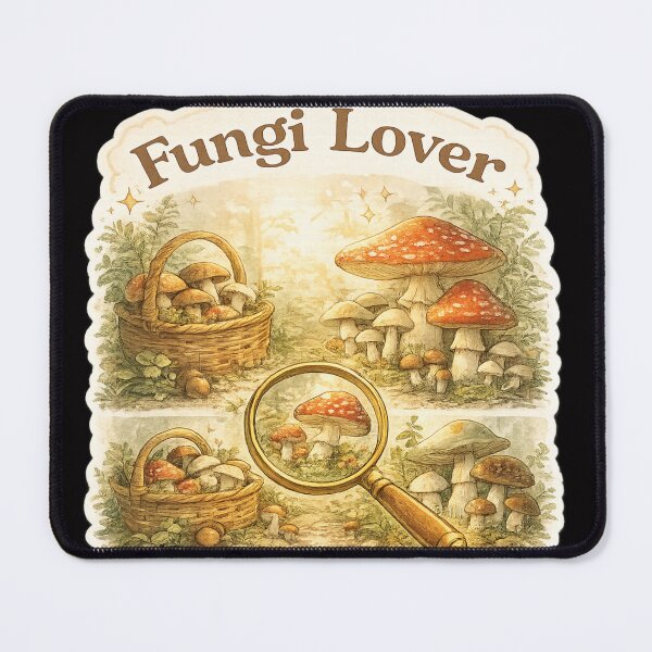 Item preview, Fungi Lover Mushroom Foraging Whimsical Sticker Pack & Hoodie designed and sold by goodcrystals.
