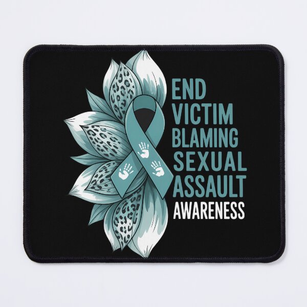 Item preview, End Victim Blaming Sexual Assault Awareness Ribbon Daisy designed and sold by gourpmerzihd.