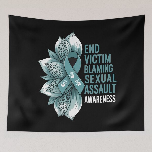 Item preview, End Victim Blaming Sexual Assault Awareness Ribbon Daisy designed and sold by gourpmerzihd.
